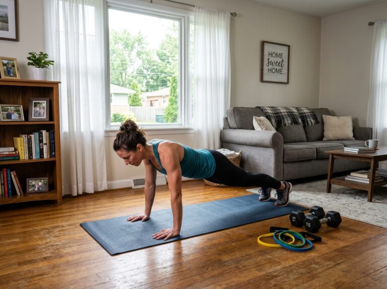 home workout push day